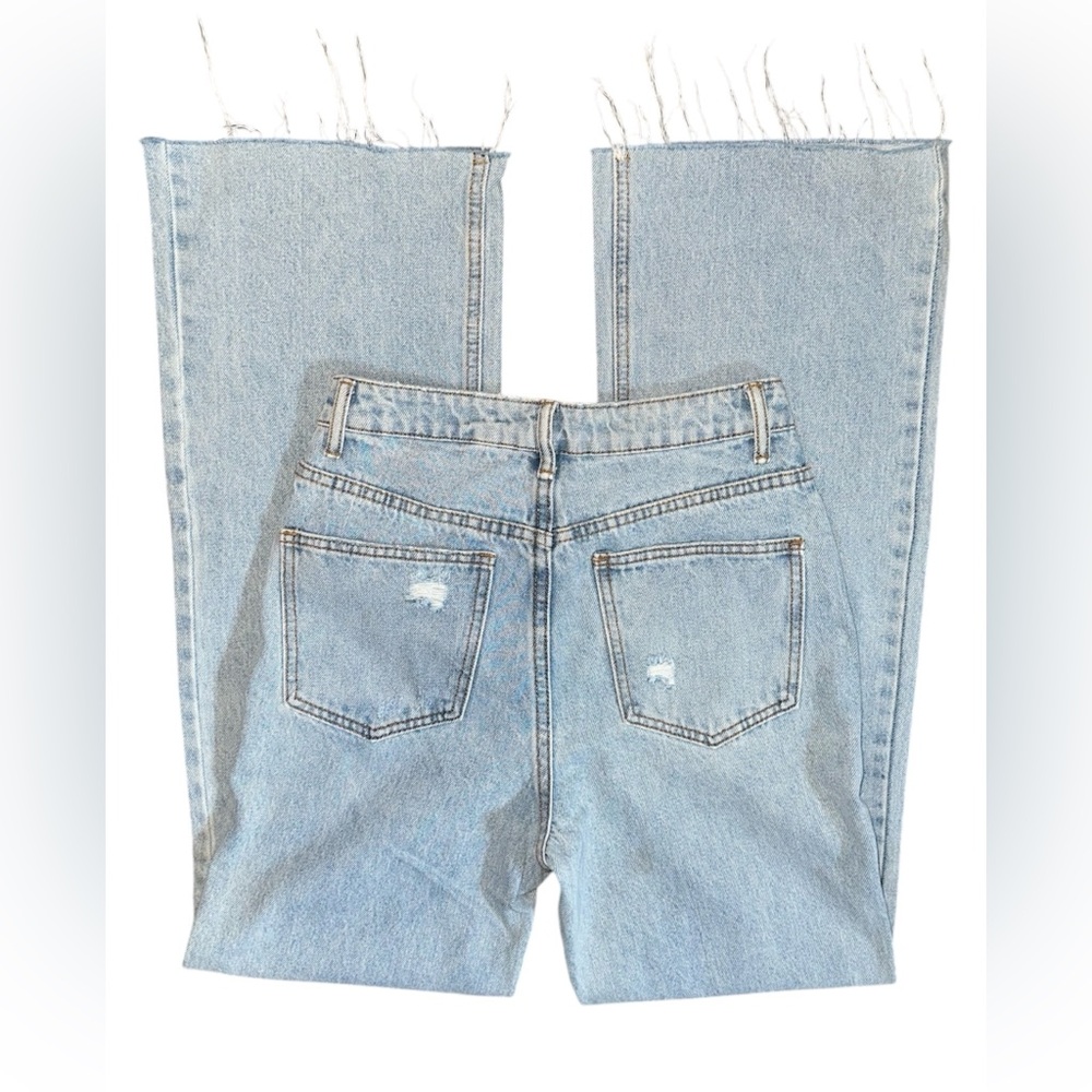 Signature 8 High- Rise Jeans | Size 25 | Distressed Wide Leg Jeans - Picture 3 of 5